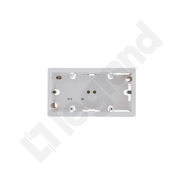 PUSZKA N/T PODWÓJNA BIAŁA VALENA - 776182 - LEGRAND