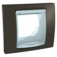 RAMKA POJEDYNCZA IP44 UMBRA KAKAOWA UNICA PLUS - MGU61.002.871 - SCHNEIDER ELECTRIC