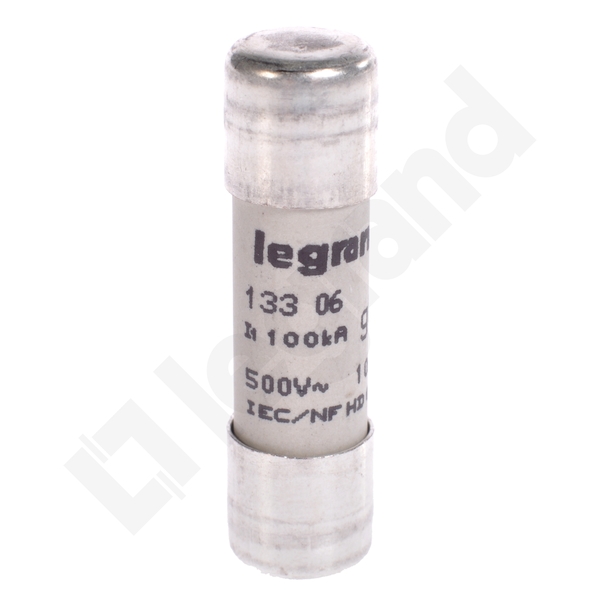 WKŁADKA BEZPIECZNIKOWA 6A 10X38 CYLINDRYCZNA CHARAKTERYSTYKA GG ZWŁOCZNA - 013306 - LEGRAND