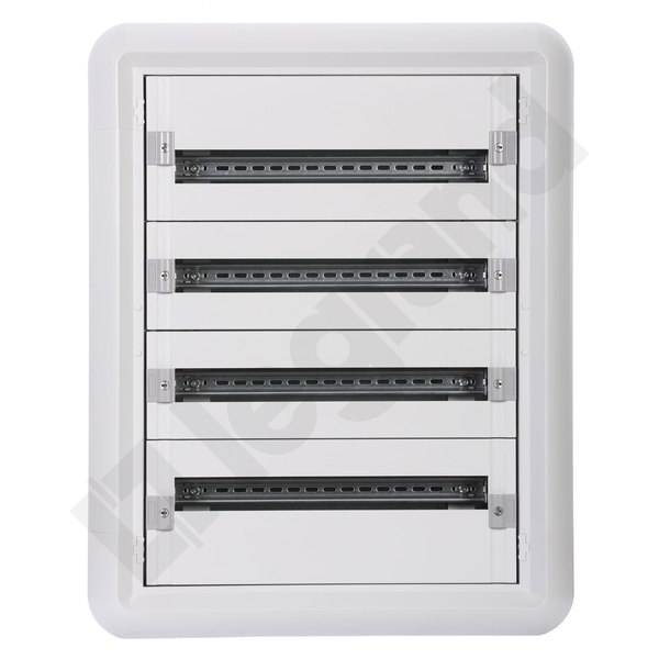 ROZDZIELNIA METAL 4X24 MODUŁY P/T IP30 LISTWA PRZYŁ N+PE RAL7035 XL3 - 020064 - LEGRAND