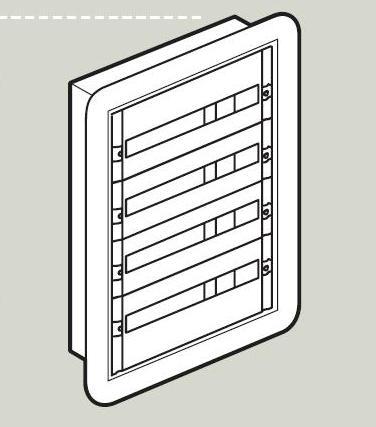 ROZDZIELNIA METAL 5X24 MODUŁY P/T IP30 LISTWA PRZYŁ N+PE RAL7035 XL3 - 020065 - LEGRAND