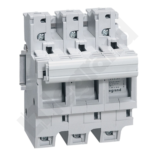 PODSTAWA BEZBIECZNIKOWA 50A 3 BIEGUNOWA NA WKŁADKI 14X51 SP51 - 021504 - LEGRAND
