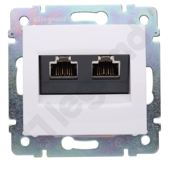 GNIAZDO 2XRJ45 KAT 6 STP BP BIAŁY VALENA - 774245 - LEGRAND