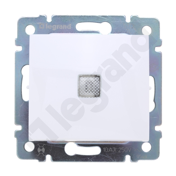 ŁĄCZNIK KRZYŻOWY PODŚWIETLANY BIAŁY 10AX-250~ VALENA - 774448 - LEGRAND