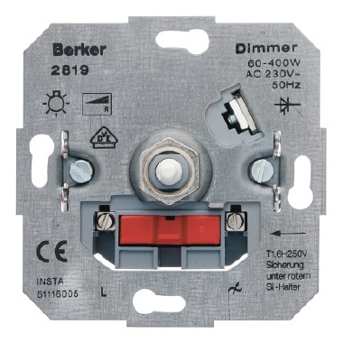 ŚCIEMNIACZ OBROTOWY 60-400 W ONE.PLATFORM MECHANIZM - 281901 - HAGER - BERKER