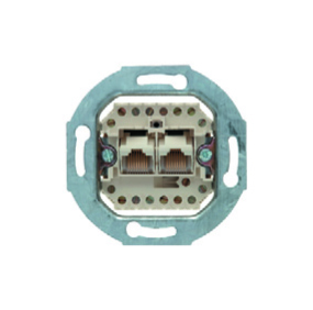 one.platform Mechanizm gniazda telefonicznego UAE podwójnego (RJ11, RJ12, RJ45), kat. 3 - 534539 - HAGER - BERKER