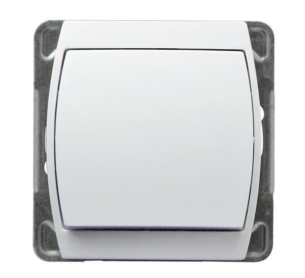 ŁĄCZNIK JEDNOBIEGUNOWY BIAŁY GAZELA - ŁP-1J/m/00 - OSPEL