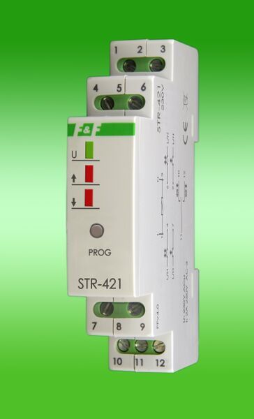 STEROWNIK ROLET 2A AC3 230V AC DWUPRZYCISKOWY STR-421 - STR-421 - F&F