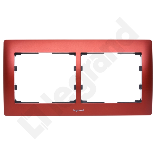 RAMKA PODWÓJNA POZIOMA MAGIC RED SISTENA LIFE - 771902 - LEGRAND