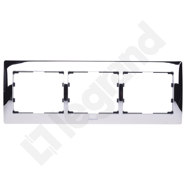RAMKA POTRÓJNA POZIOMA CHROME SISTENA LIFE - 771933 - LEGRAND