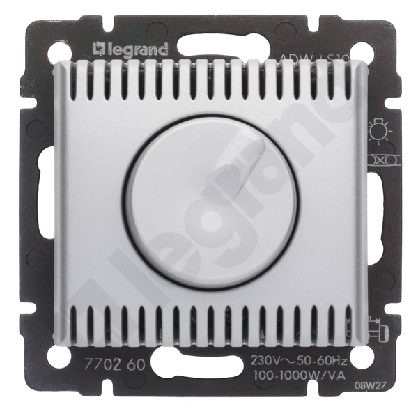 ŚCIEMNIACZ OBROTOWY 1000W ALUMINIUM VALENA - 770260 - LEGRAND