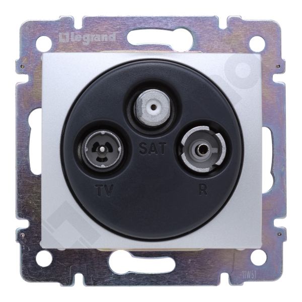 GNIAZDO ANTENOWE TV-RD-SAT TYPU GWIAZDA ALUMINIUM VALENA - 770135 - LEGRAND