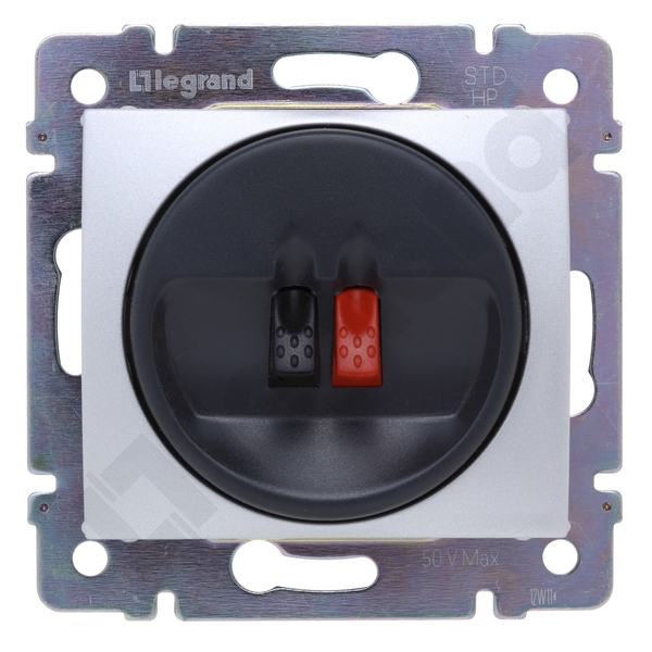 GNIAZDO GŁOŚNIKOWE POJEDYCZNE ALUMINIUM VALENA - 770223 - LEGRAND