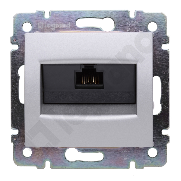 GNIAZDO 1XRJ 45 KAT.6 UTP ALUMINIUM VALENA - 770246 - LEGRAND