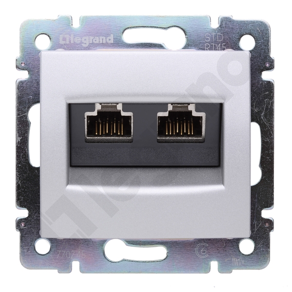 GNIAZDO 2XRJ45 ALUMINIUM VALENA - 770245 - LEGRAND