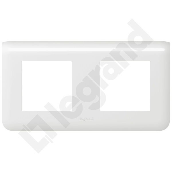 RAMKA PODWÓJNA POZIOMA2 MODUŁY BIAŁA MOSAIC - 078804 - LEGRAND