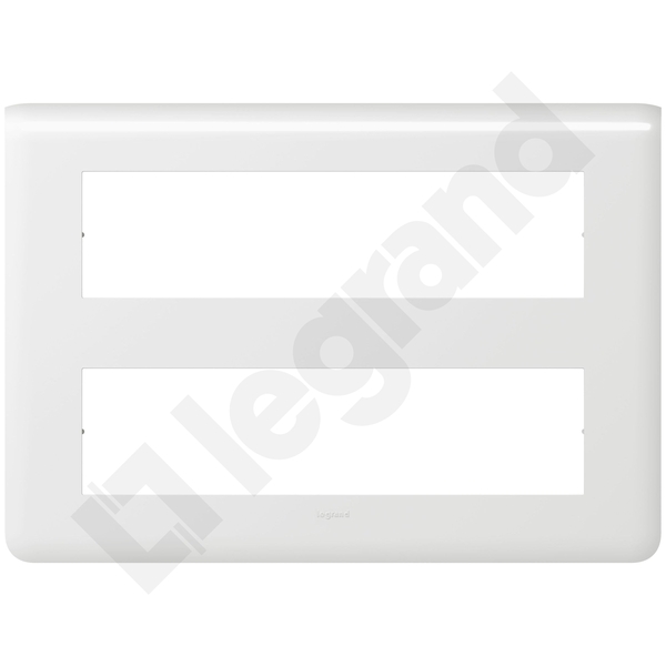 RAMKA PODWÓJNA POZIOMA 8 MODUŁOW 2X8M BIAŁA MOSAIC - 078837 - LEGRAND