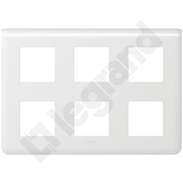 RAMKA SZEŚCIOKROTNA 2 MODUŁY 2X3X2M BIAŁA MOSAIC - 078832 - LEGRAND