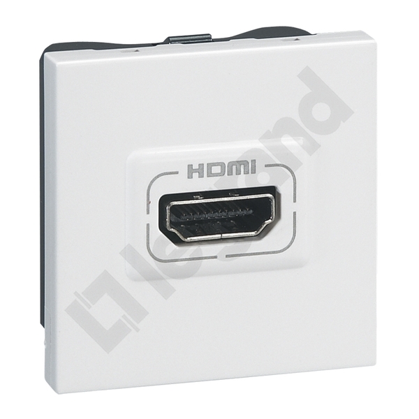 GNIAZDO HDMI TYPU A - 2 MODUŁY BIAŁE MOSAIC - 078768 - LEGRAND