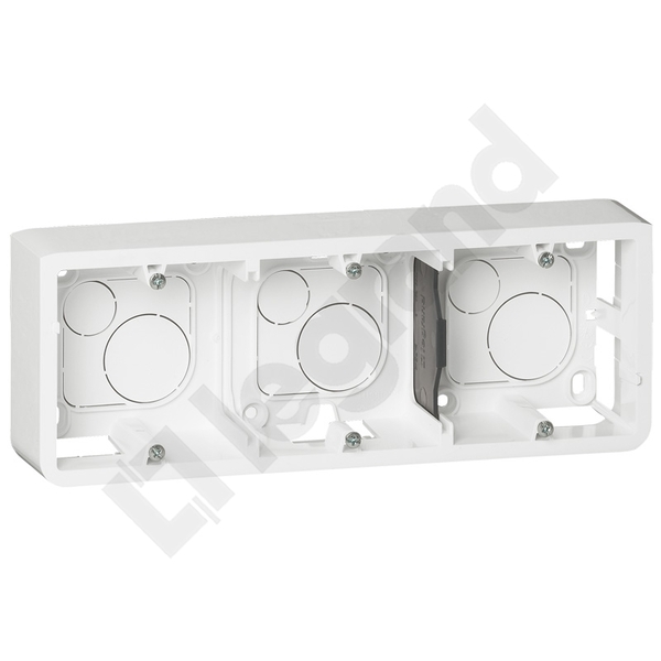 PUSZKA N/T POJEDYNCZA POZIOMA 6-8 MODUŁÓW 40MM BIAŁA MOSAIC - 080286 - LEGRAND