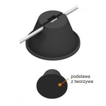 KLOCEK BETONOWY W TWORZYWIE Z PODSTAWKĄ Z TWORZYWA / UCHWYT BETONOWY W TWORZYWIE - B931516 - AN-KOM