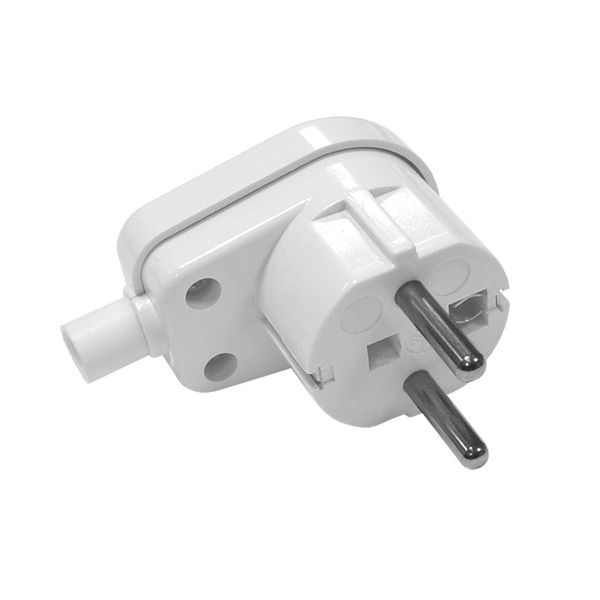 WTYCZKA PRZENOŚNA 2P+Z UNISCHUKO 16A IP20 KĄTOWA BIAŁA PIN W/US - 2186 - KANLUX