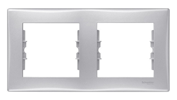 RAMKA PODWÓJNA POZIOMA ALUMINIUM SEDNA - SDN5800360 - SCHNEIDER ELECTRIC