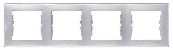 RAMKA POCZWÓRNA POZIOMA ALUMINIUM SEDNA - SDN5800760 - SCHNEIDER ELECTRIC