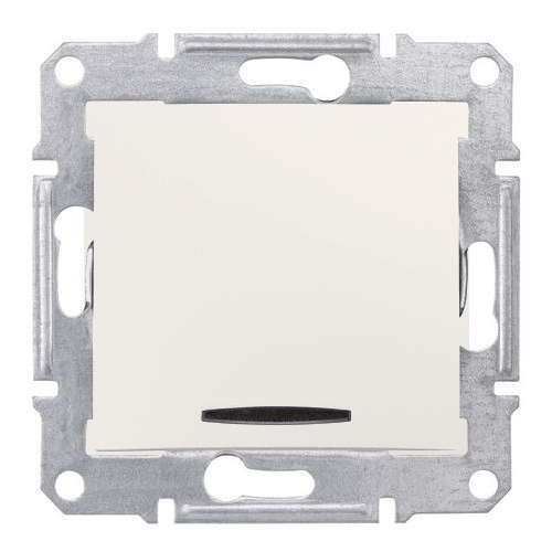 ŁĄCZNIK KRZYŻOWY Z PODŚWIETLENIEM MODUŁ KREMOWY SEDNA - SDN0501123 - SCHNEIDER ELECTRIC