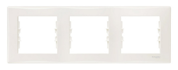RAMKA POTRÓJNA POZIOMA KREMOWA SEDNA - SDN5800523 - SCHNEIDER ELECTRIC