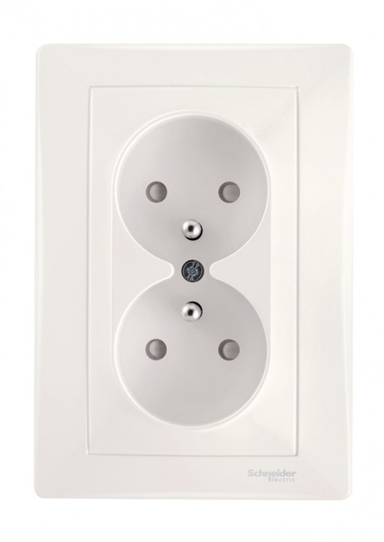 GNIAZDO PODWÓJNE Z UZIEMIENIEM MODUŁ KREM SEDNA - SDN2800623 - SCHNEIDER ELECTRIC