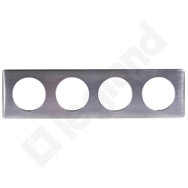 RAMKA POCZWÓRNA POZIOMA/PIONOWA ALUMINIUM CELIANE - 068924 - LEGRAND