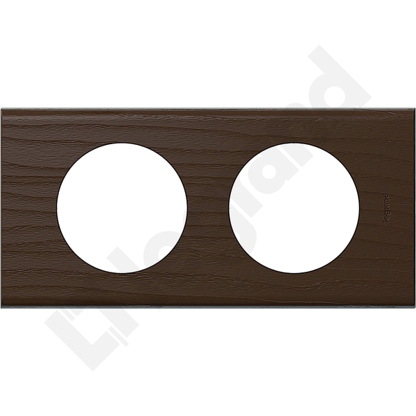 RAMKA PODWÓJNA POZIOMA/PIONOWA DREWNO WENGE CELIANE - 069202 - LEGRAND