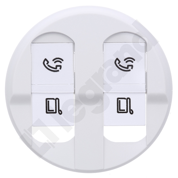 PLAKIETKA DO GNIAZD PODWÓJNYCH RJ45 BIAŁA CELIANE - 068252 - LEGRAND