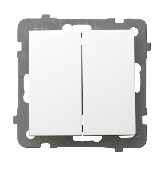ŁĄCZNIK SCHODOWY PODWÓJNY BIAŁY AS - ŁP-10G/m/00 - OSPEL