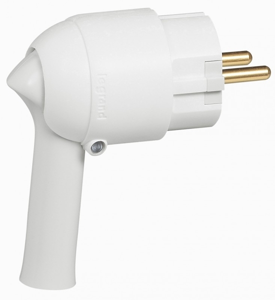 WTYCZKA 2P+Z - 16A - PLASTIKOWA - BIAŁA - Z DŹWIGNIĄ HELMO - 50175 - LEGRAND