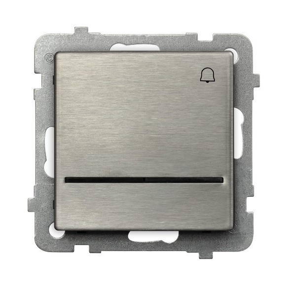 ŁĄCZNIK ZWIERNY DZWONEK STAL INOX Z PODŚWIETLENIEM NIEBIESKIM SONATA - ŁP-6RMS/M/37 - OSPEL