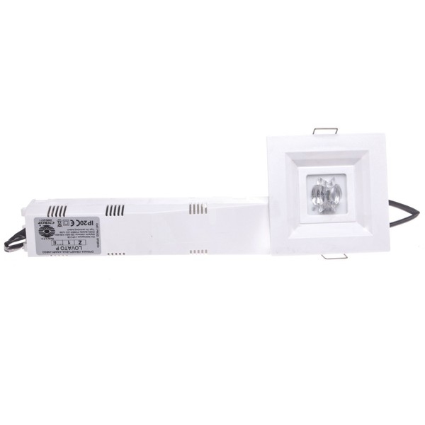 OPRAWA AWARYJNA LED 3W 1H DWUZADANIOWA LOVATO PO P/T DO PRZES. OTWARTYCH - LVPO/3W/C/1/SA/X/WH - AWEX SPK