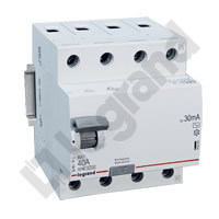WYŁĄCZNIK RÓŻNICOWY 40A/30MA 4 POLOWY TYP AC RX3 - 402063 - LEGRAND
