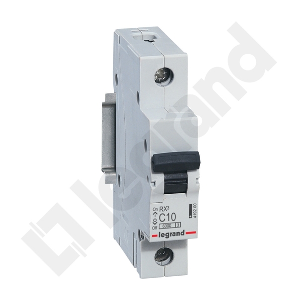 WYŁĄCZNIK NADPRĄDOWY C 10A 1 POLOWY CHARAKTERYSTYKA C RX3 - 419200 - LEGRAND