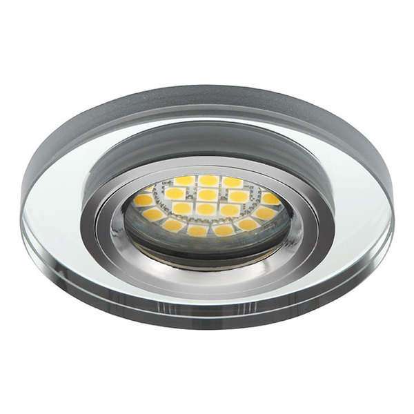 OPRAWKA SUFITOWA PUNKTOWA P/T MR16 50W GX5.3 SZKŁO SREBNE MORTA CT-DSO50-SR - 19442 - KANLUX