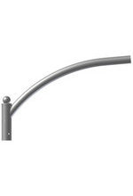 WYSIĘGNIK ALUMINIOWY 1-RAMIENNY ANODOWANY INOX WR-2/1 - 472021/C45 - SŁUPY - ROSA