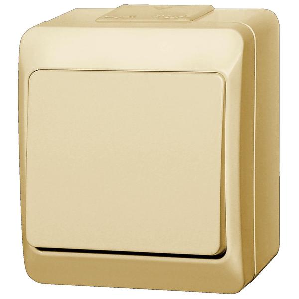 ŁĄCZNIK JEDNOBIEGUNOWY SCHODOWY IP44 KREMOWY HERMES - 0331-04 - ELEKTRO-PLAST NASIELSK