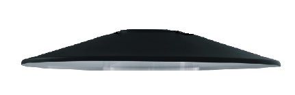 DASZEK ALUMINIOWY MALOWANY CZARNY DO AURIS 600 - 923602 - SŁUPY - ROSA
