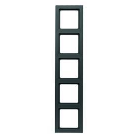RAMKA PIĘCIOKROTNA ANTRACYT AKSAMIT Q.3 - 10156096 - HAGER - BERKER