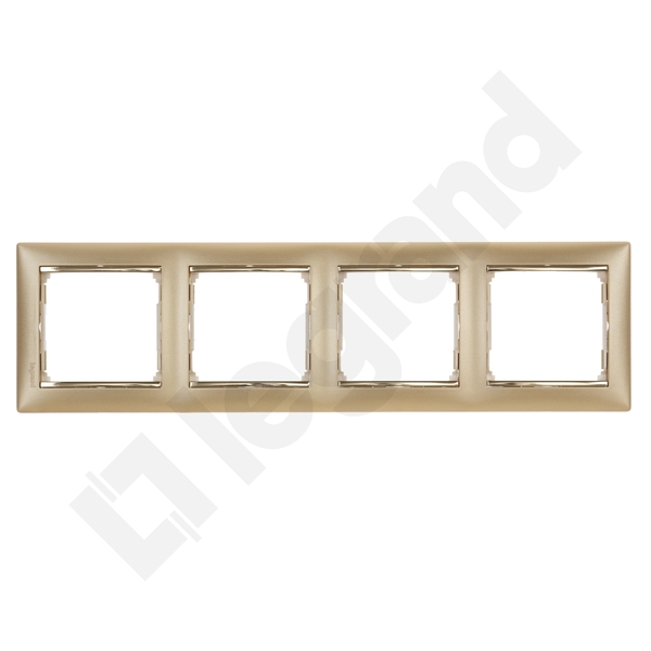 RAMKA POCZWÓRNA ZŁOTY MAT / ZłOTO VALENA - 770304 - LEGRAND