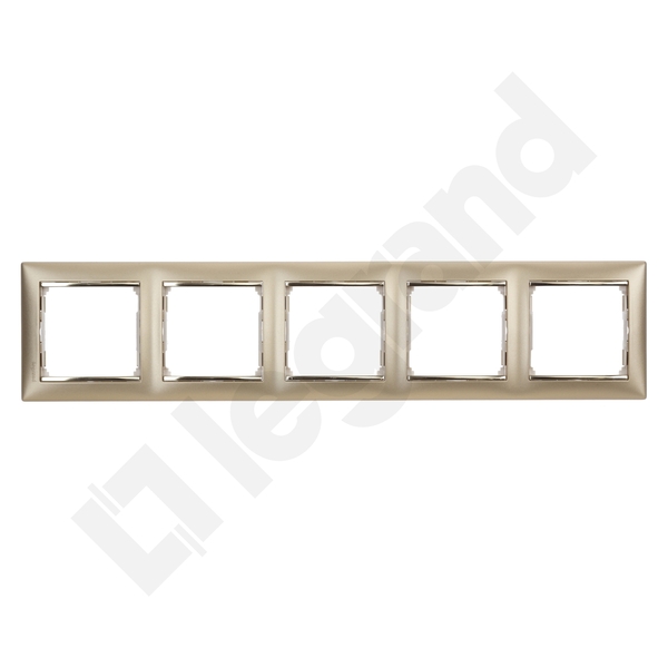 RAMKA PIĘCIOKROTNA ZŁOTY MAT / ZłOTO VALENA - 770305 - LEGRAND