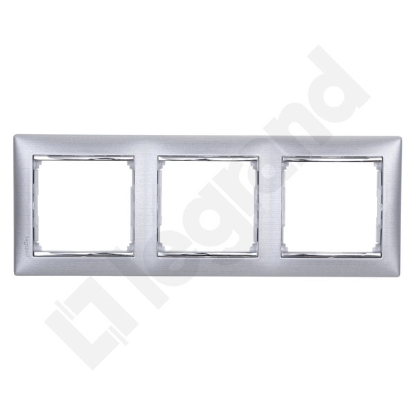 RAMKA POTRÓJNA ALUMINIUM SZCZOTKOWANE VALENA - 770333 - LEGRAND