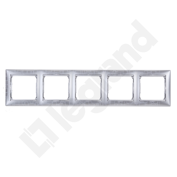 RAMKA PIĘCIOKROTNA ALUMINIUM KUBIZM VALENA - 770345 - LEGRAND