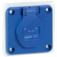 GNIAZDO TABLICOWE IP44 230 V 16 A 2P+Z P17 - 057671 - LEGRAND